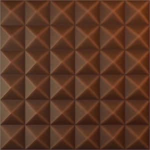 19 5/8 in. x 19 5/8 in. Damon EnduraWall Decorative 3D Wall Panel, Aged Metallic Rust (12-Pack for 32.04 Sq. Ft.)