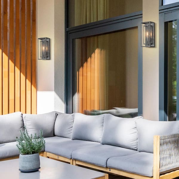 Montague Brushed Grey Vintage Outdoor 1-Light Wall Sconce
