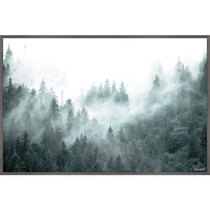 "Through the Woods" by Marmont Hill Floater Framed Canvas Nature Art Print 40 in. x 60 in.