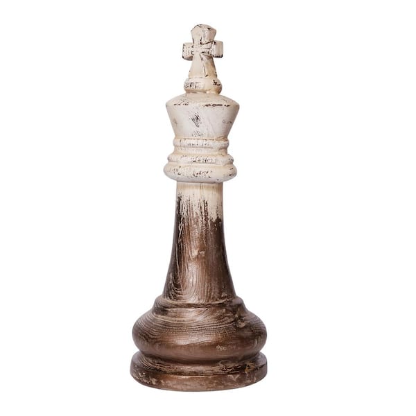 A & B Home 24 in. White/Gold Finial