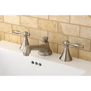 Naples 8 in. Widespread 2-Handle Bathroom Faucet in Brushed Nickel