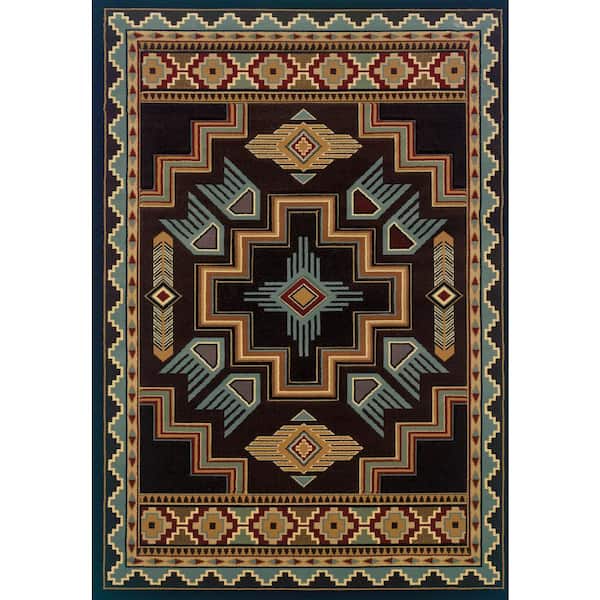 United Weavers Designer Contours CEM Talon Smoke Blue 3 ft. x 7 ft. Area Rug