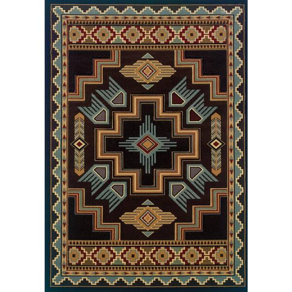 United Weavers Designer Contours CEM Talon Smoke Blue 3 ft. x 4 ft. Area Rug