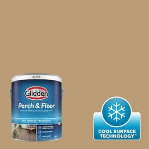 1 gal. PPG1086-5 Earthy Ocher Gloss Interior/Exterior Porch and Floor Paint with Cool Surface Technology