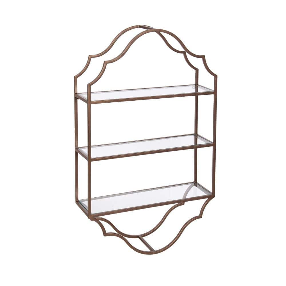 Leanna 20 in. W x 6 in. D Bronze Metal Decorative Wall Shelf price history on PriceWatchPro