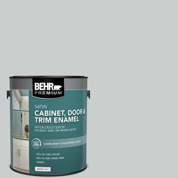 1 gal. #720E-2 Light French Gray Satin Enamel Interior/Exterior Cabinet, Door & Trim Paint