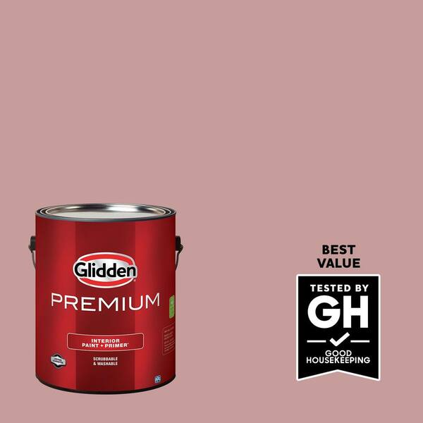 Glidden Premium 1 gal. PPG1055-4 Pepperberry Flat Interior Latex Paint