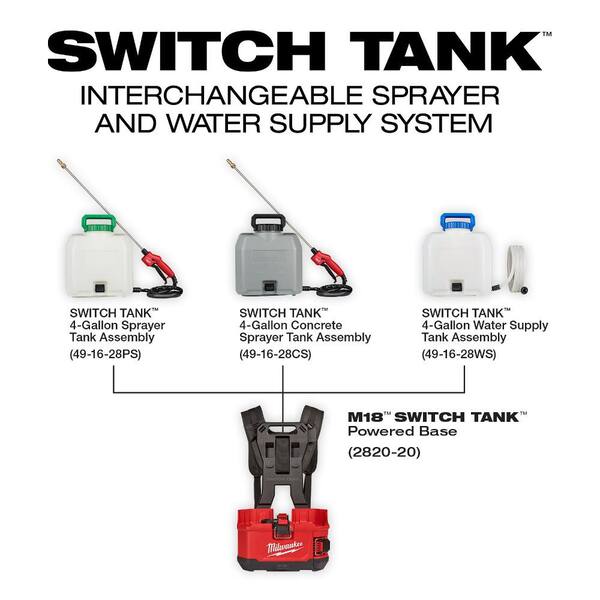 Milwaukee  491628WS Switch Tank Water Supply Tank Assembly for sale online 
