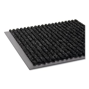 Needle-Rib Charcoal 48 in. x 72 in. Polypropylene Wiper/Scraper Commercial Floor Mat