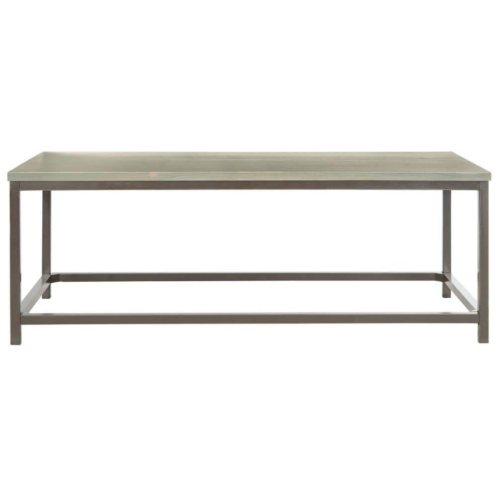 Ash Grey Walnut Wood Rectangular Coffee Table