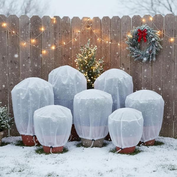 24 in. H Frost/Sun Pest Protection Plant Cover, 7-Piece HPFNWXMXQC