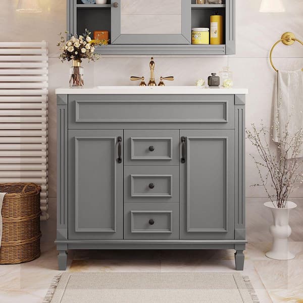 Staykiwi 36 in. W x 18 in. D x 34 in. H Single Sink Freestanding