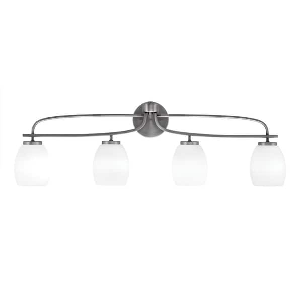 Unbranded Olympia 36.5 in. 4-Light Graphite Vanity Light