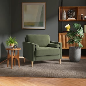 Lillith Olive Green Mid Century Modern Chair