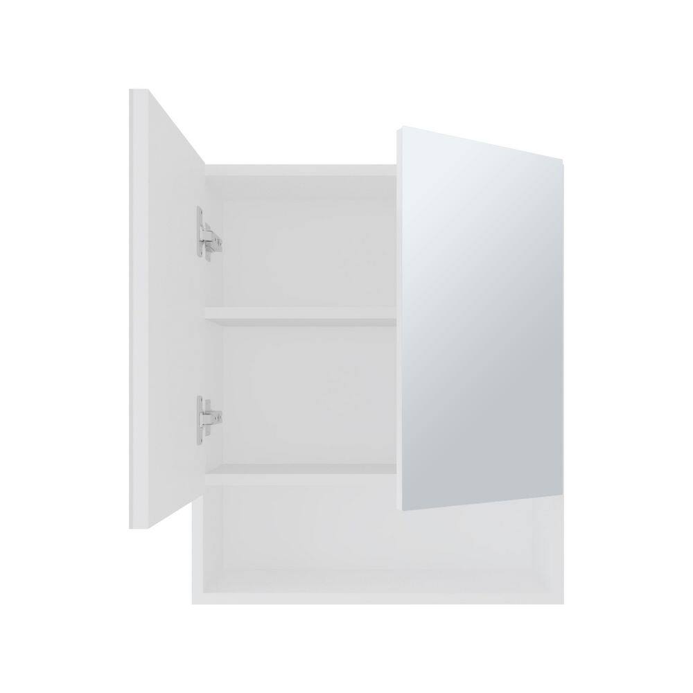 19.7 in. W x 23.3 in. H Rectangular White Surface Mount Medicine Cabinet with Mirror, with Double Doors price history on PriceWatchPro