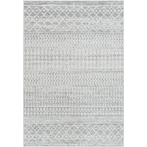 Livabliss Laurine Gray 6 ft. 7 in. x 9 ft. Area Rug