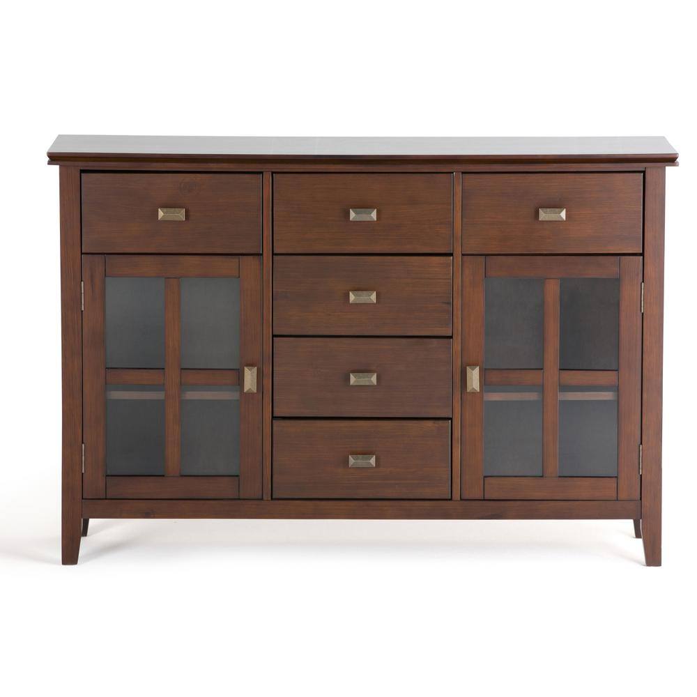 Artisan Handcrafted Solid Wood Sideboard in Russet Brown