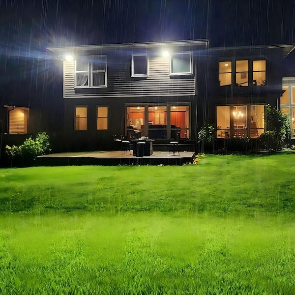 600 Watt equivalent 18000 Lumen 120° Bronze Dusk to Dawn Integrated LED Flood Light,5000K Outdoor LED Floodlight（2-pack）