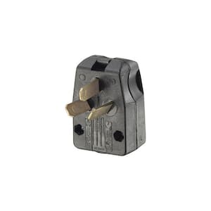 30/50 Amp 3-Pole Angle Plug NEMA 10-30P/10-50P, Black