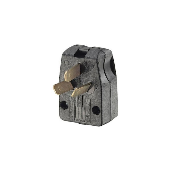 30/50 Amp 3-Pole Angle Plug NEMA 10-30P/10-50P, Black 287-T