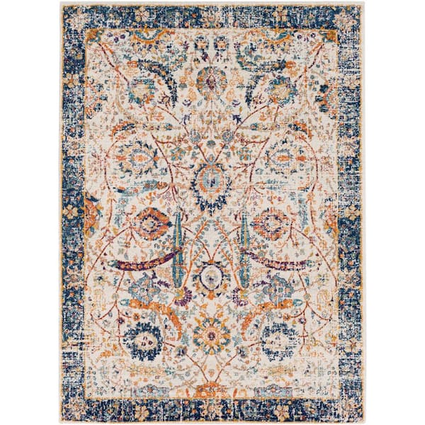 Livabliss Demeter Dark Blue 9 ft. 3 in. x 12 ft. 6 in. Area Rug