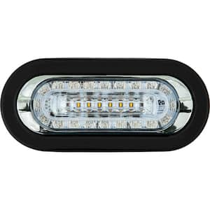 Combination 6 in. LED Amber Marker Light with Amber Strobe Light