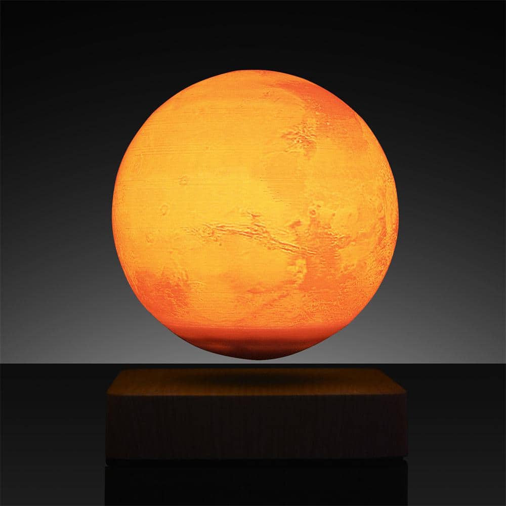 Etokfoks 3D Printed Magnetic Levitation Moon LED Table Lamp With Touch  Sensor Controls MLSX02LT077 - The Home Depot