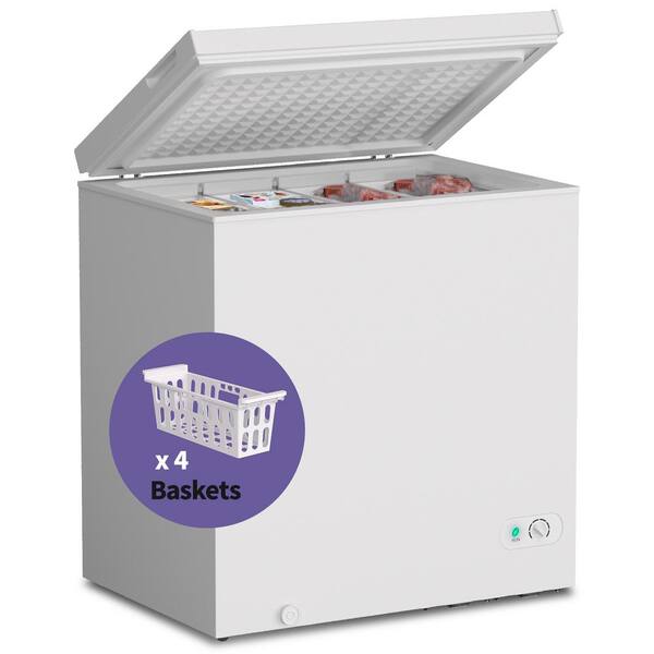 BLACK+DECKER 5-cu ft Manual Defrost Chest Freezer (White) in the Chest  Freezers department at