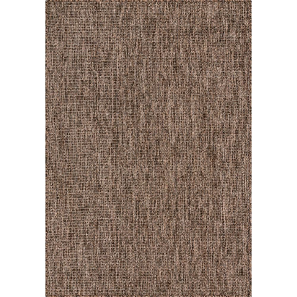 Versatile Light Brown 4' x 6' Synthetic Outdoor Rug