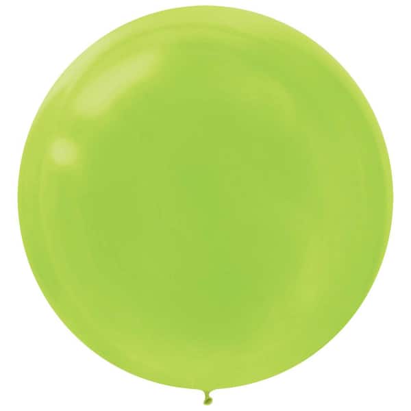 Amscan 24 in. Kiwi Green Latex Balloons (3-Pack)