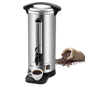 Elite Gourmet Stainless Steel 40-Cup Coffee/Hot Water Urn 