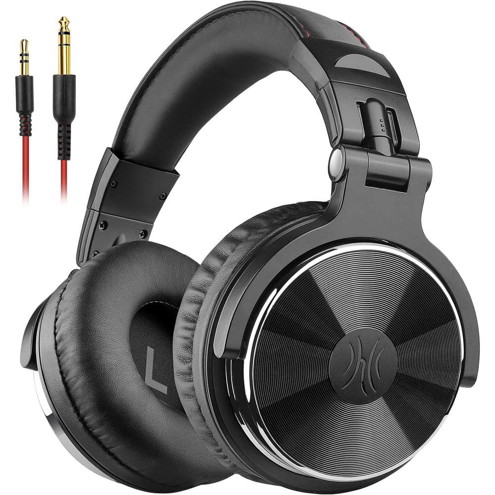 OneOdio Studio Gaming Portable Wired Over Ear Headphones w/Boom Mic, Black  A71 Black - The Home Depot