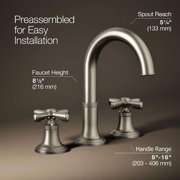 KOHLER Paces 8 in. Widespread Double Handle Bathroom Faucet with