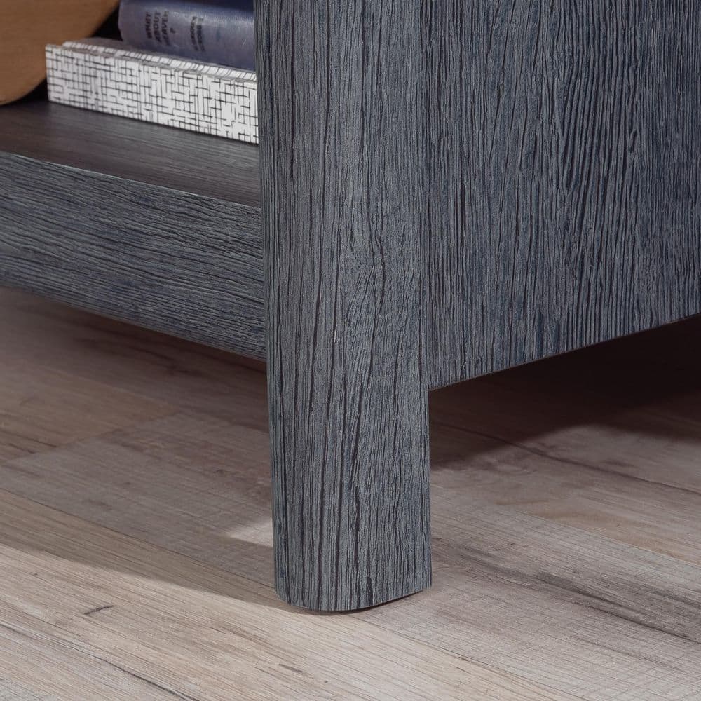 Denim Oak Computer Desk with Drawers and Shelves