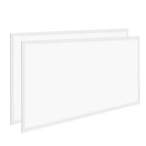 2 ft. x 4 ft. 7800 Lumens Integrated LED Panel Light, 5000K White Color (2-Pack)