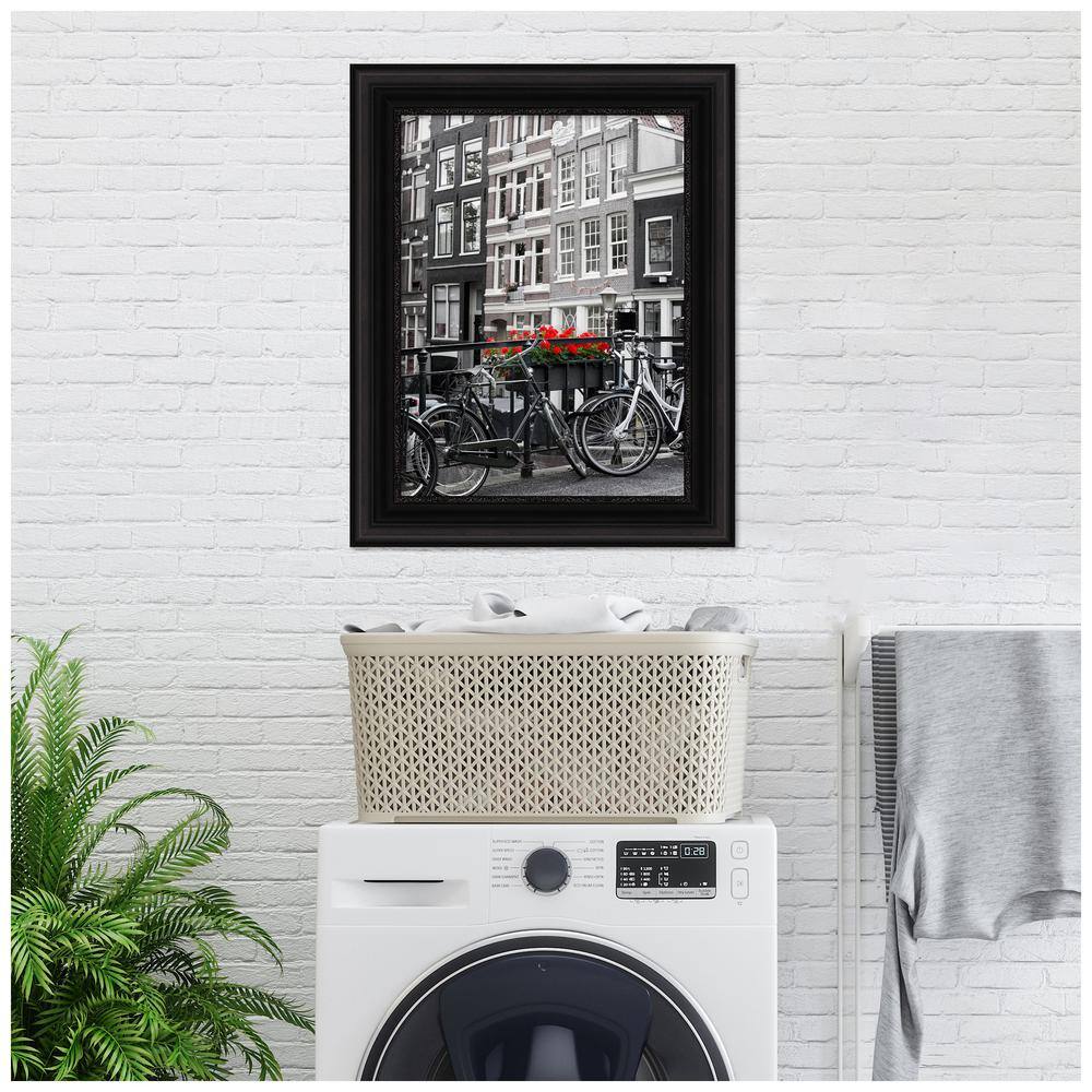Parlor Black Ornate Wall Picture Frame with Acrylic Glazing