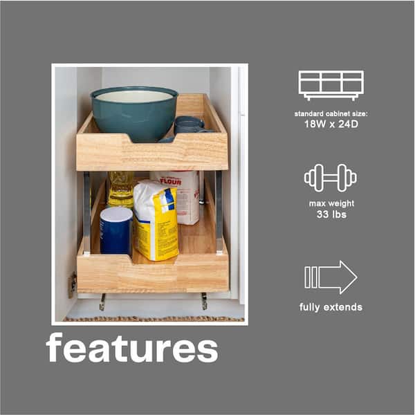 Under Sink Organizers And Storage, 2 Tier Pull Out Cabinet