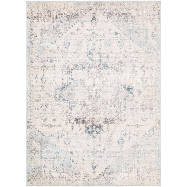 Livabliss Wynne Light Gray 5 ft. 3 in. x 7 ft. 3 in. Area Rug