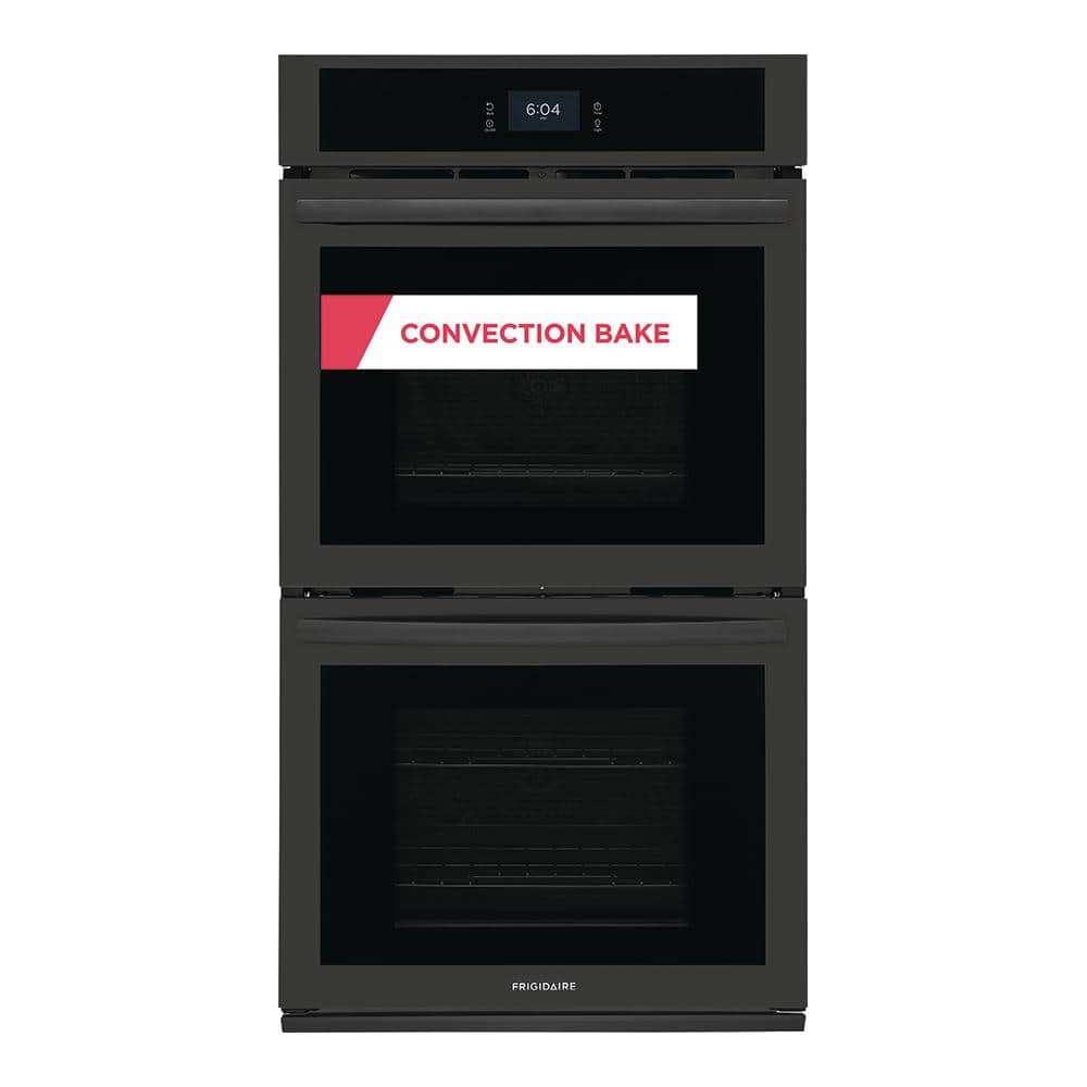 Frigidaire 27 in. Double Electric Built-In Wall Oven with Convection in Black