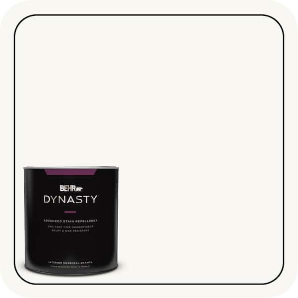 BEHR DYNASTY 1 qt. Ultra Pure White Eggshell Enamel Interior Stain-Blocking Paint & Primer