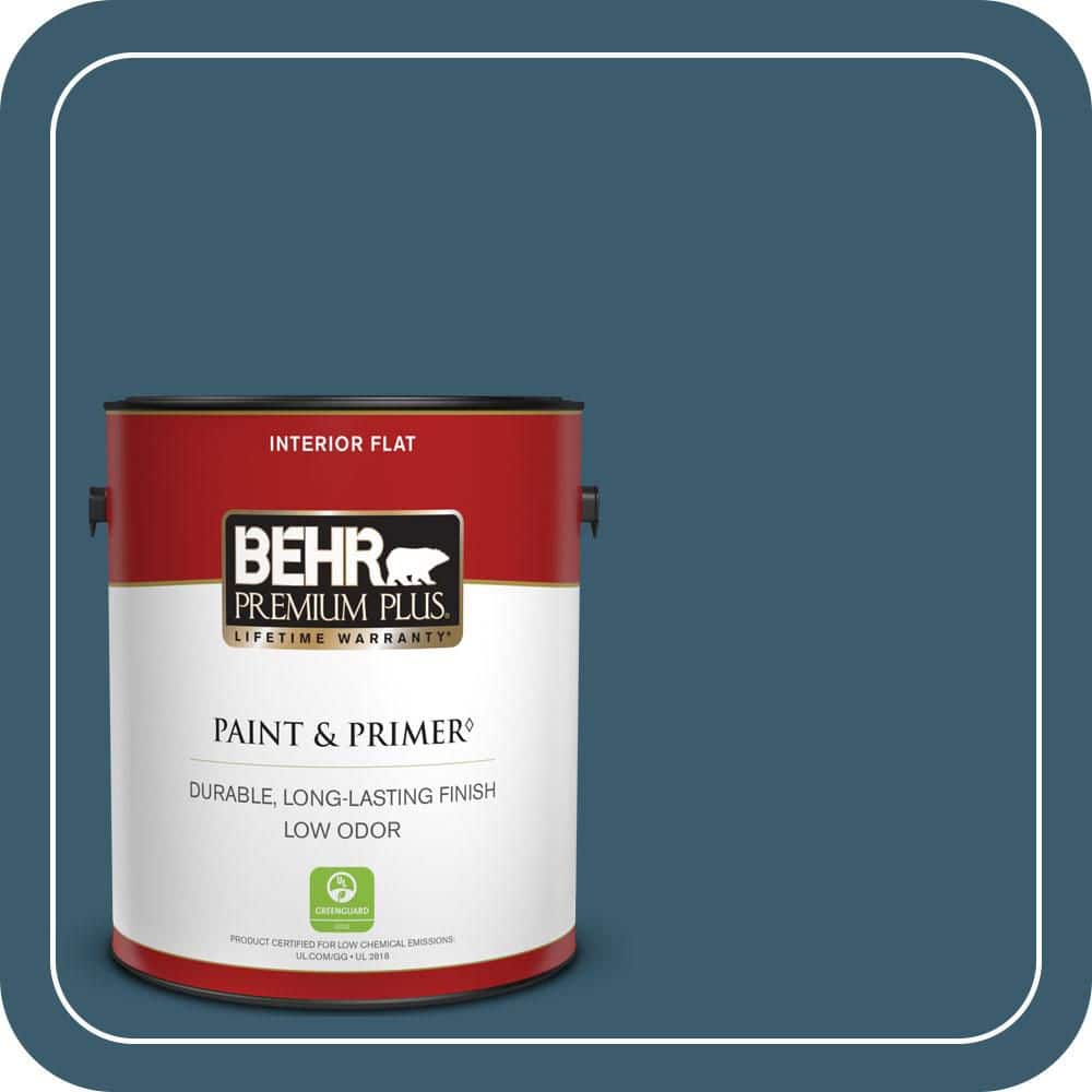 1 gal. #550F-7 Blue Spell Flat Low Odor Interior Paint & Primer price history on PriceWatchPro
