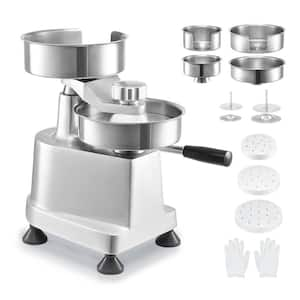 Commercial Burger Patty Maker, 4 in. Stainless Steel Hamburger Press, Heavy Duty Meat Forming Machine