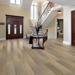 Brushed Matt Strand Woven Canyon 7mm T x 7.48 in. Wx 72.83 in. L Click Water Resistant Bamboo Flooring(18.92 sq.ft/case)