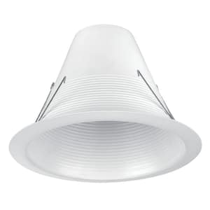 6 in. White Recessed Air Tight Baffle Trim (6-Pack)