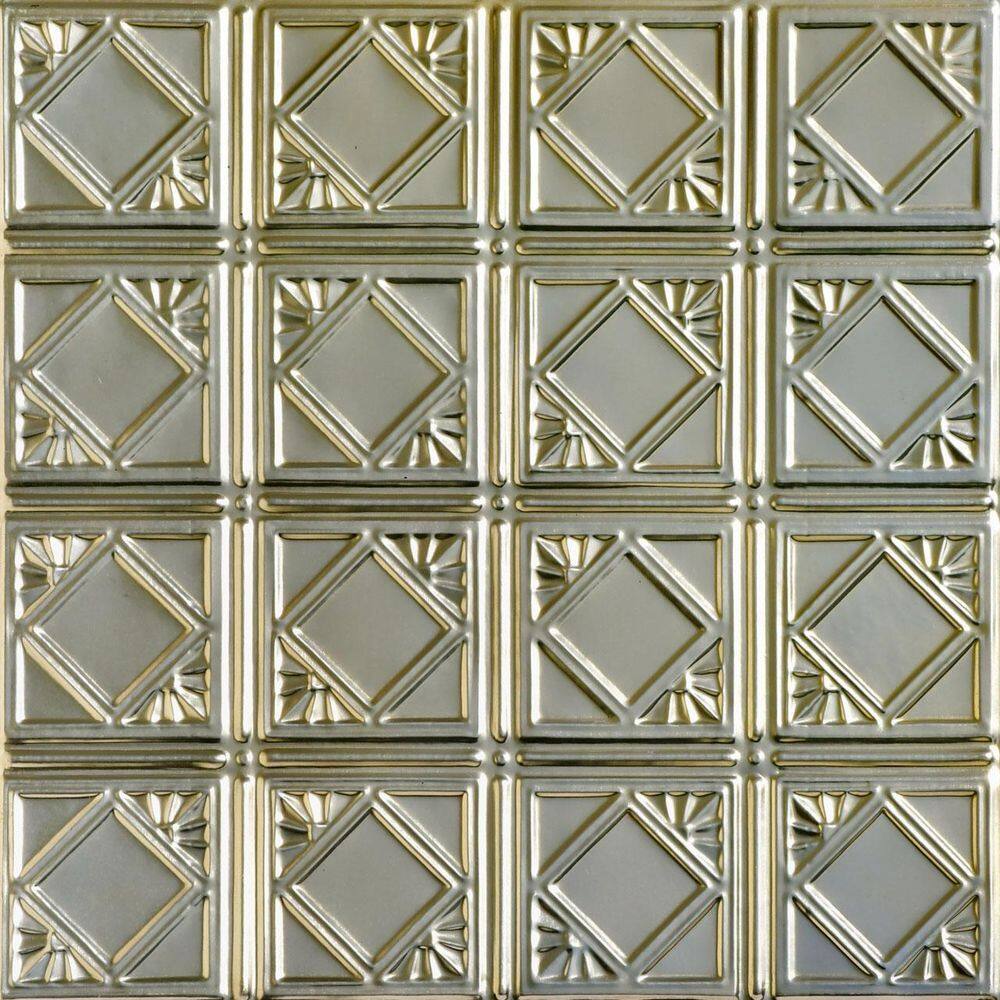 Carnivale Gold Nugget 2 ft. x 2 ft. Decorative Nail Up Tin Ceiling Tile (24 sq. ft./case) price history on PriceWatchPro