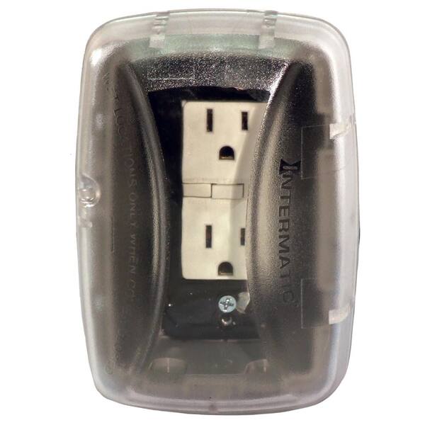 INTERMATIC 1-Gang Weatherproof In Use Electrical Power Outlet Cover Single Gang 