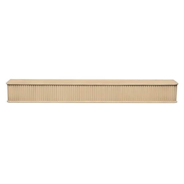 Dogberry Collections Fluted 48 in. Natural Cap-Shelf Mantel