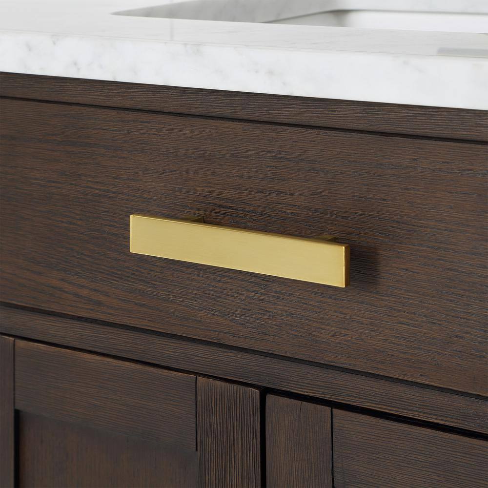 Chestnut 48" Brown Pine Vanity with White Ceramic Sink