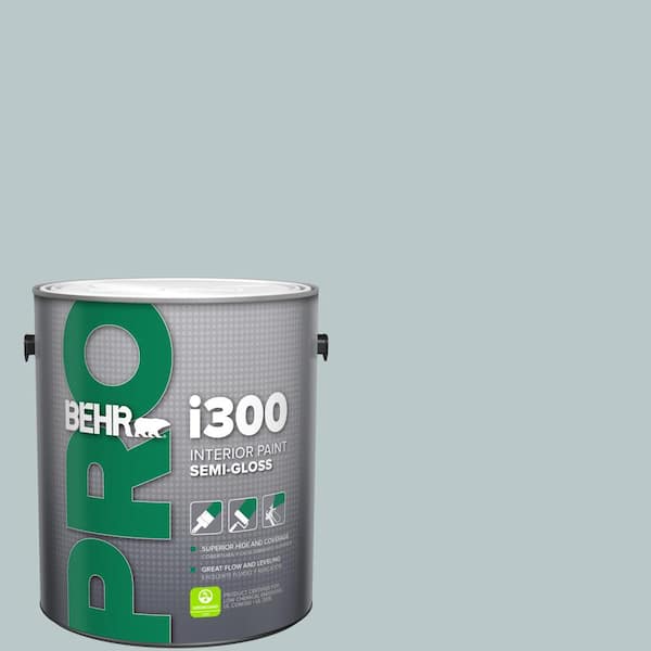 BEHR PRO 1 Gal. #N470-2A Dusted Blue Semi-Gloss Interior Paint