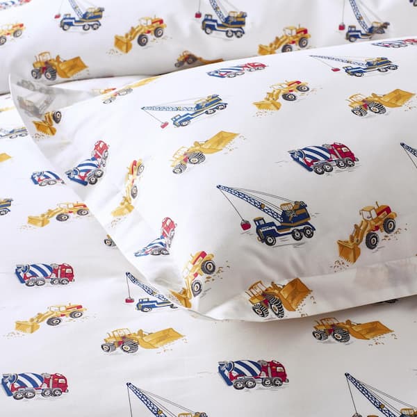 Company Kids Builder's Site Multicolored Organic Cotton Percale Standard Sham